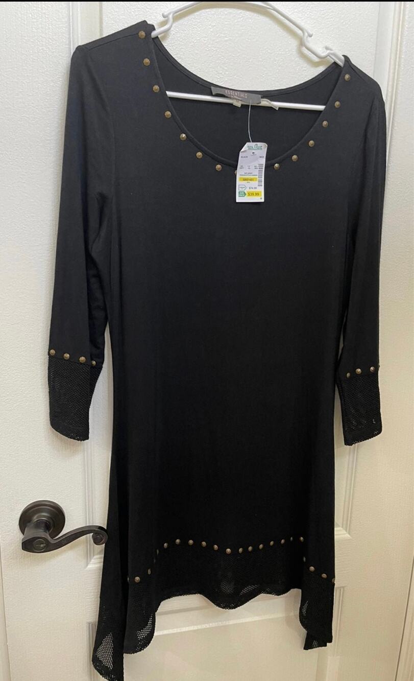 Essentials by Milano tunic top sz M New with tags